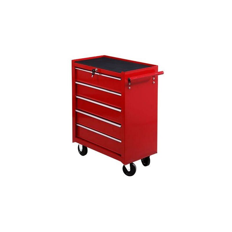 foto del prodotto benzoni carrello da lavoro cassettiera porta utensili rosso 67.5x33x77 cm