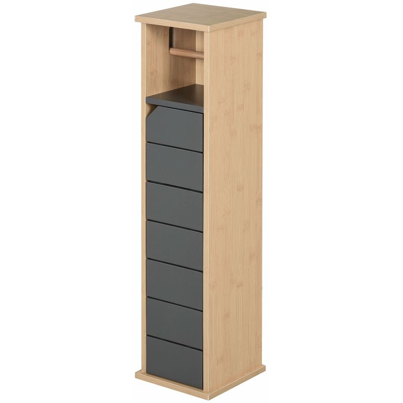 foto del prodotto benzoni mobile a colonna da bagno 18x18x75 cm per carta igienica in mdf