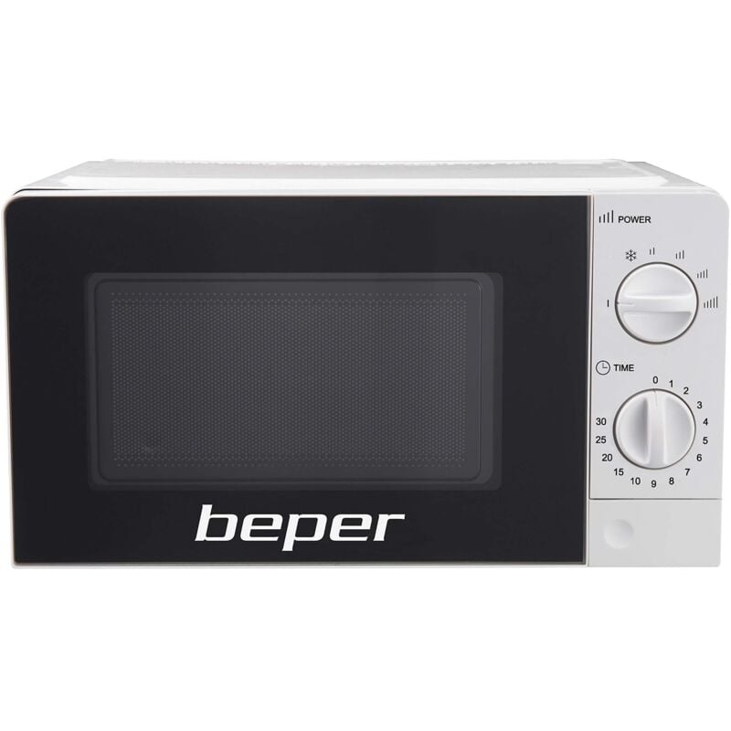 foto del prodotto beper forno microonde 20 lt senza grill 700w timer scongela riscalda cibi beper