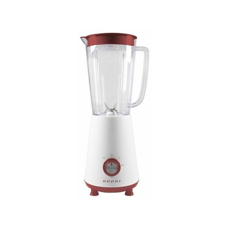 foto del prodotto beper frullatore 1l linea h con 4 lame in acciaio 350 w frutta frullati