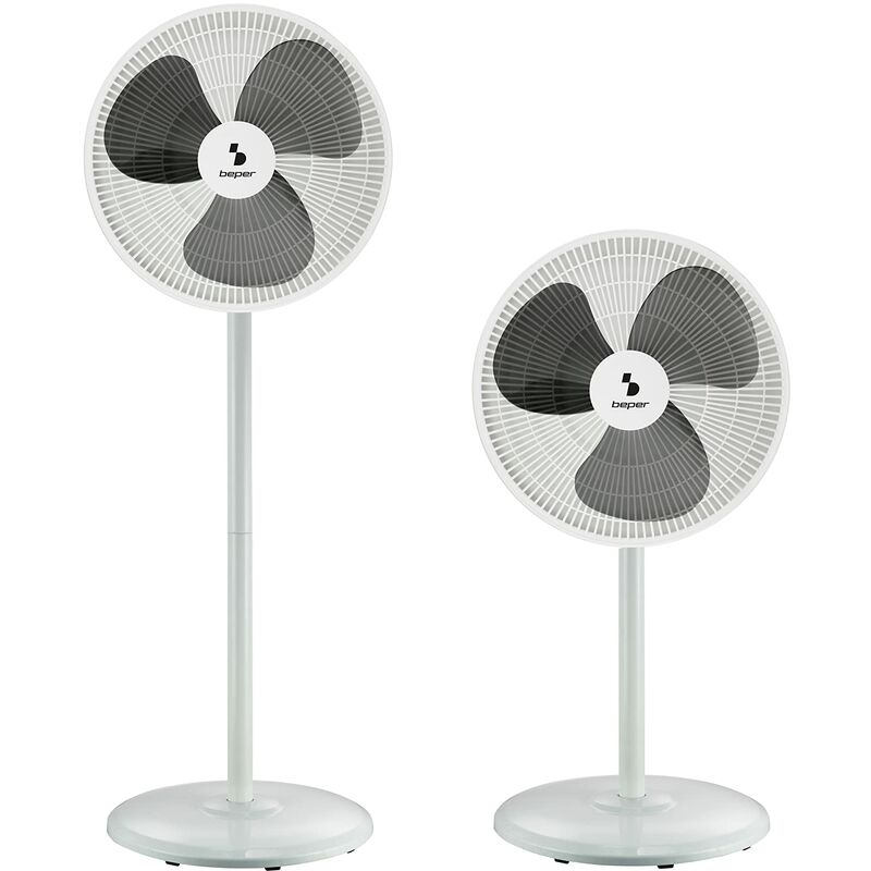 foto del prodotto beper p206ven152 ventilatore a piantana e ventilatore da tavolo, 2 altezze in 1 ventilatore basso consumo