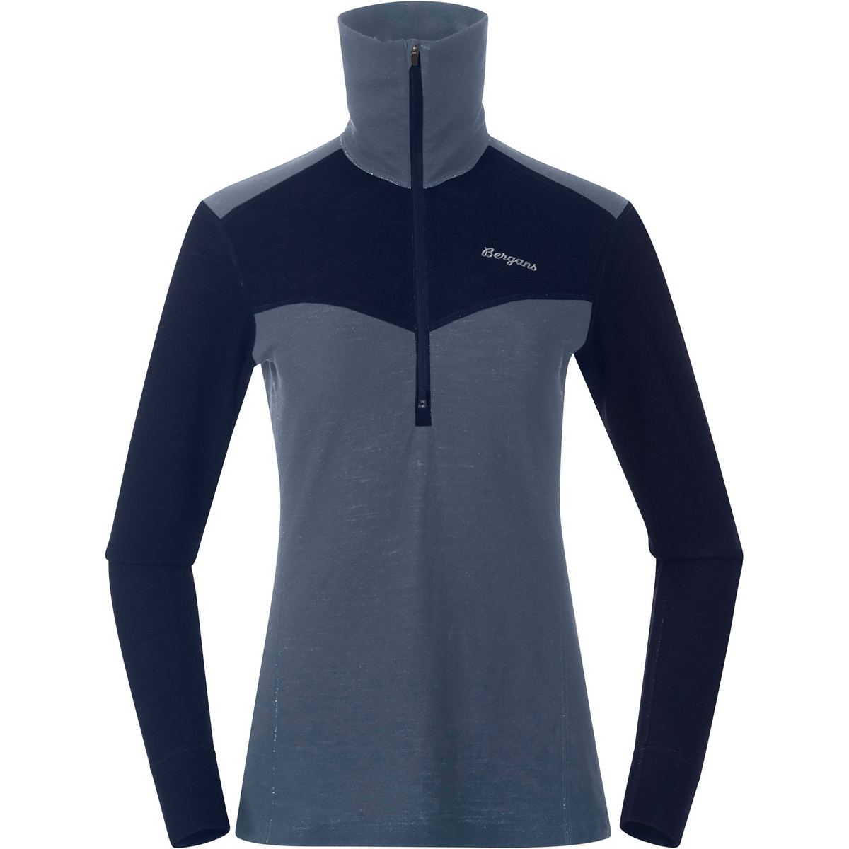 foto del prodotto bergans donna maglia a manica lunga inner dual merino half zip