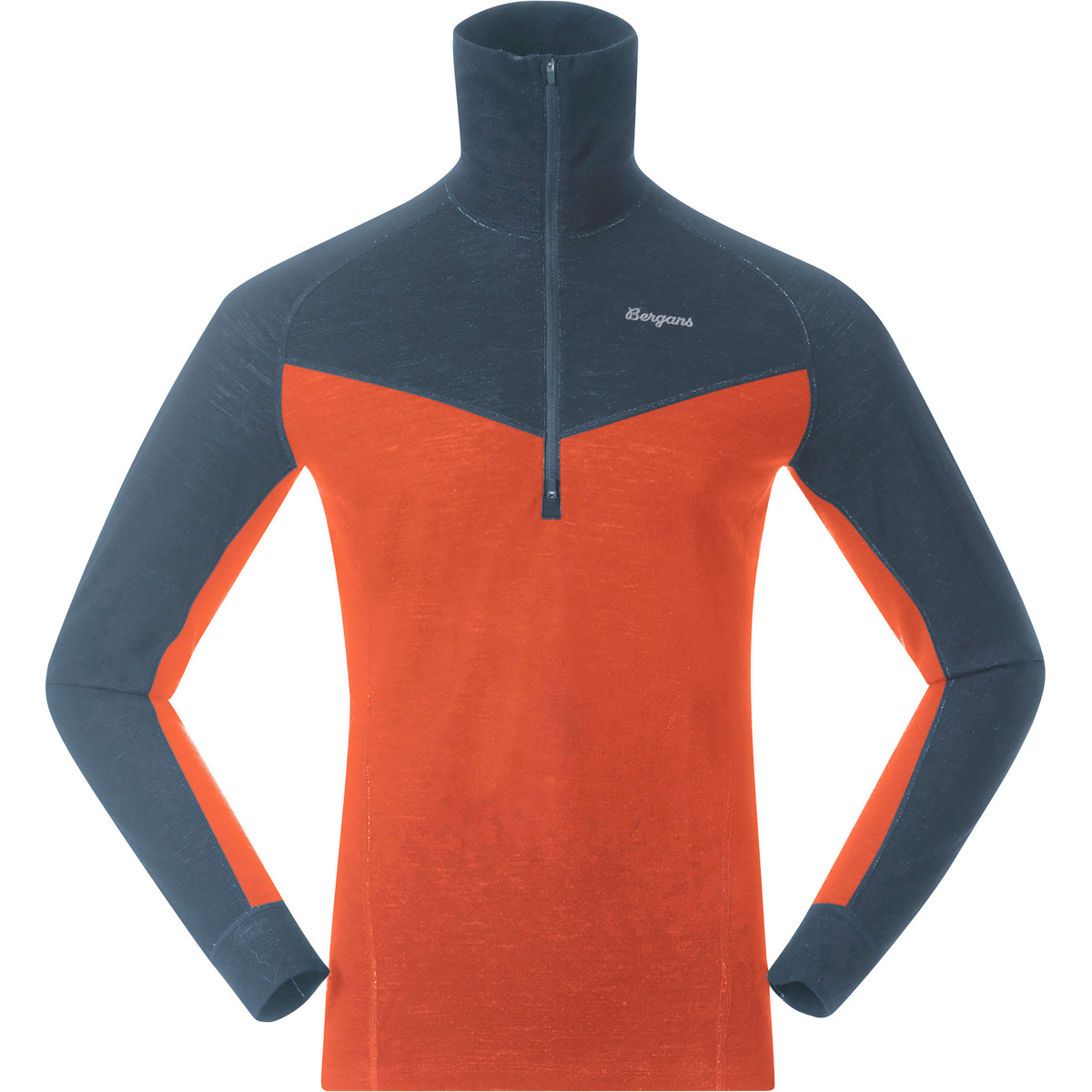 foto del prodotto bergans uomo maglia a manica lunga inner dual merino half zip