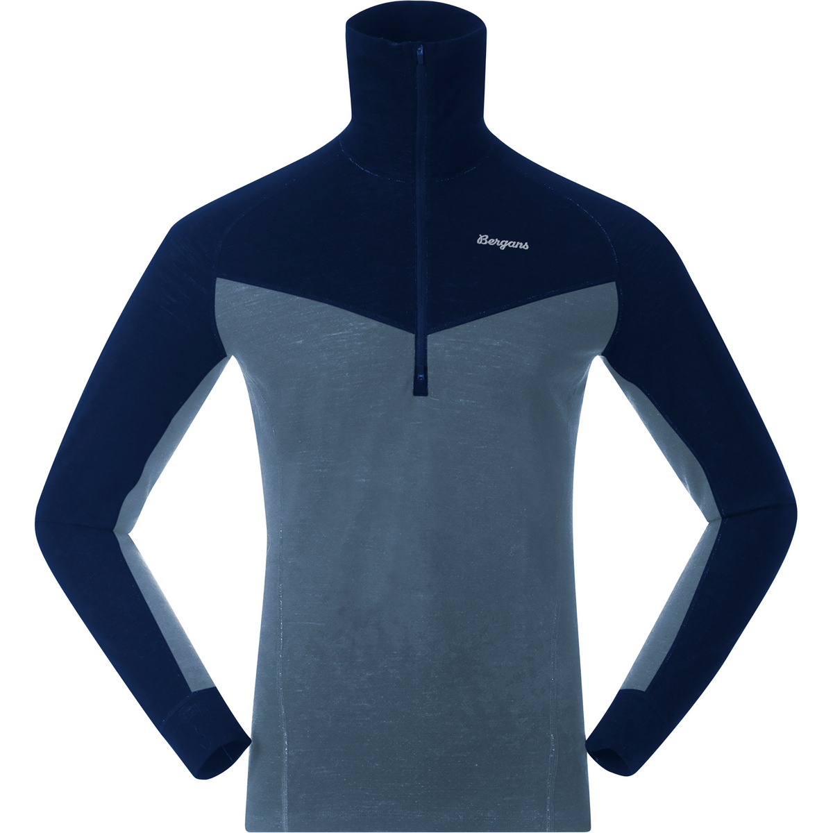 foto del prodotto bergans uomo maglia a manica lunga inner dual merino half zip