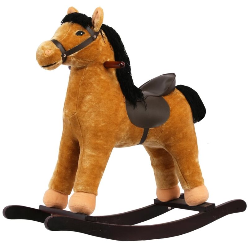 foto del prodotto berghoff cavallo a dondolo con sella deluxe grande 3 a 5 anni 