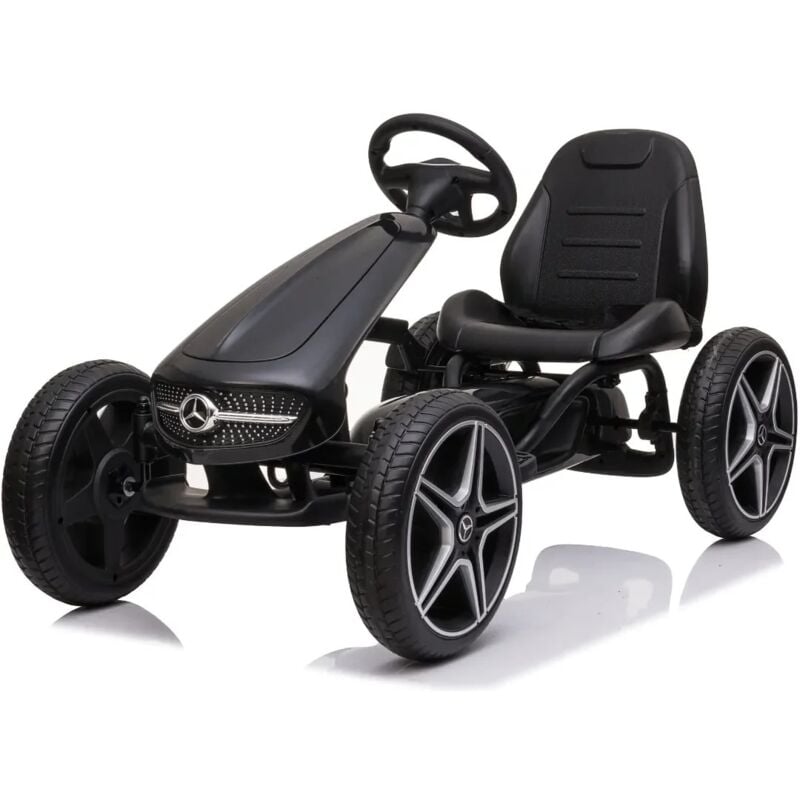 foto del prodotto berghoff go kart per bambini mercedes 3 a 7 anni ruote in eva nero