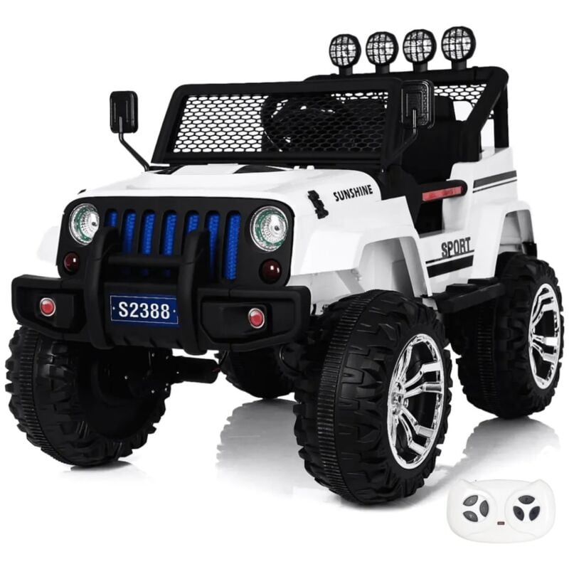 foto del prodotto berghoff jeep 4x4 auto elettrica per bambini 12v 2 a 6 anni bianco