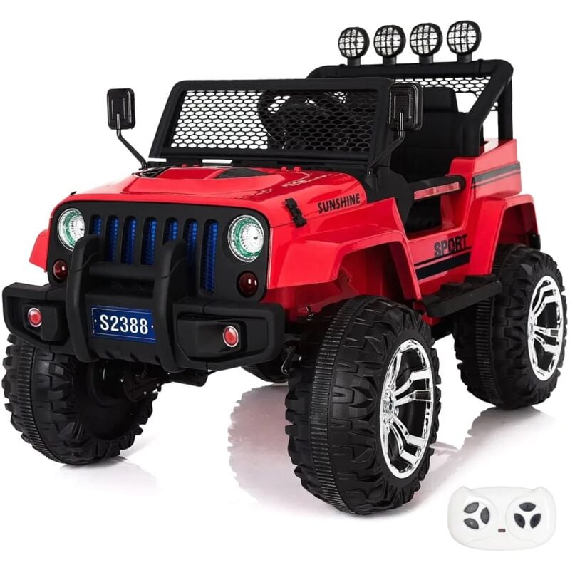 foto del prodotto berghoff jeep 4x4 auto elettrica per bambini 12v 2 a 6 anni rosso
