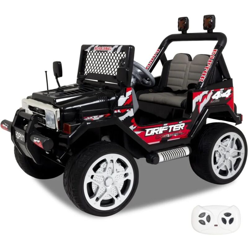 foto del prodotto berghoff jeep drifter auto elettrica per bambini 12v 1 a 6 anni nero