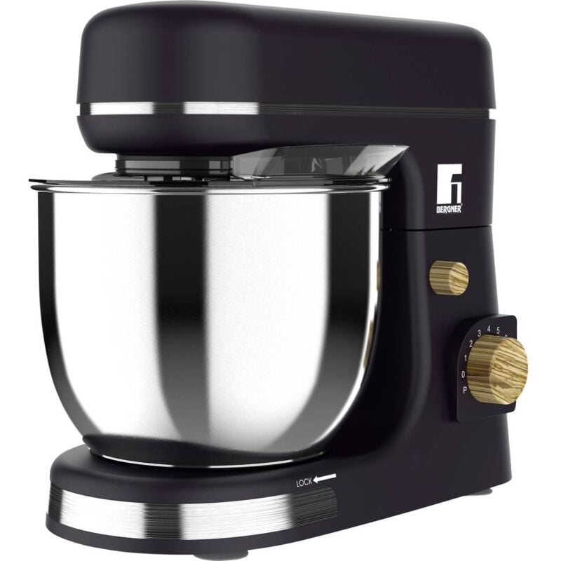 foto del prodotto bergner bg 51036 gy macchina impastatrice 1300 w nero, argento, marrone