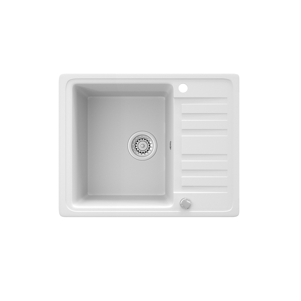 foto del prodotto bergstr m lavello bianco 57.5 x 46 cm con asciugatura