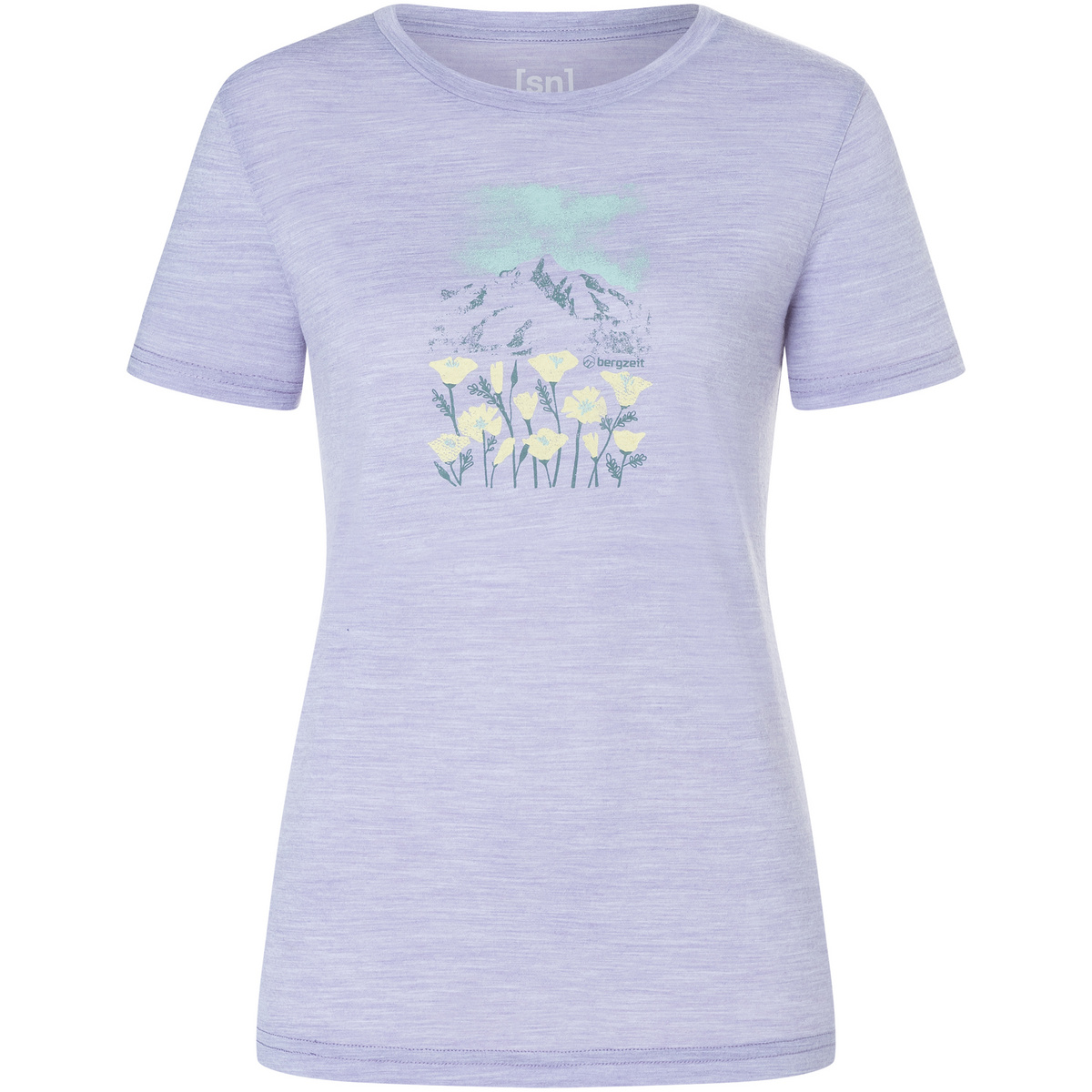 foto del prodotto bergzeit basics donna maglietta super.natural mountain flowers