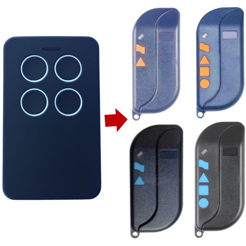 foto del prodotto beribeshop telecomando universale 433 868 mhz compatibile con modelli faac tml2 433 slh tml4 868 slh slr slp rolling code non originale