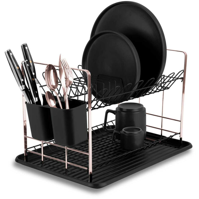 foto del prodotto berlinger haus asciugastoviglie con scolapiatti bh 8644 black rose