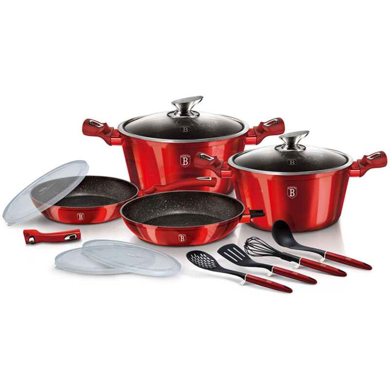 foto del prodotto berlinger haus bh-7057 set di pentole e padelle borgogna