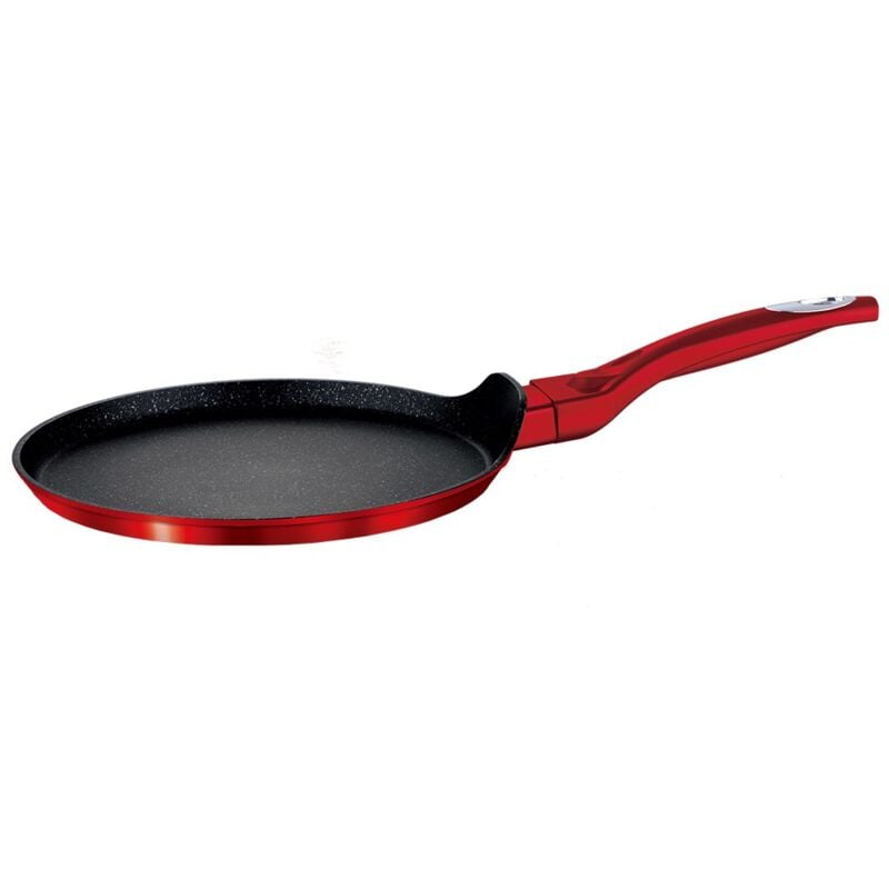 foto del prodotto berlinger haus teglia per pancake in granito 25 cm, linea rossa metallizzata bh 1272