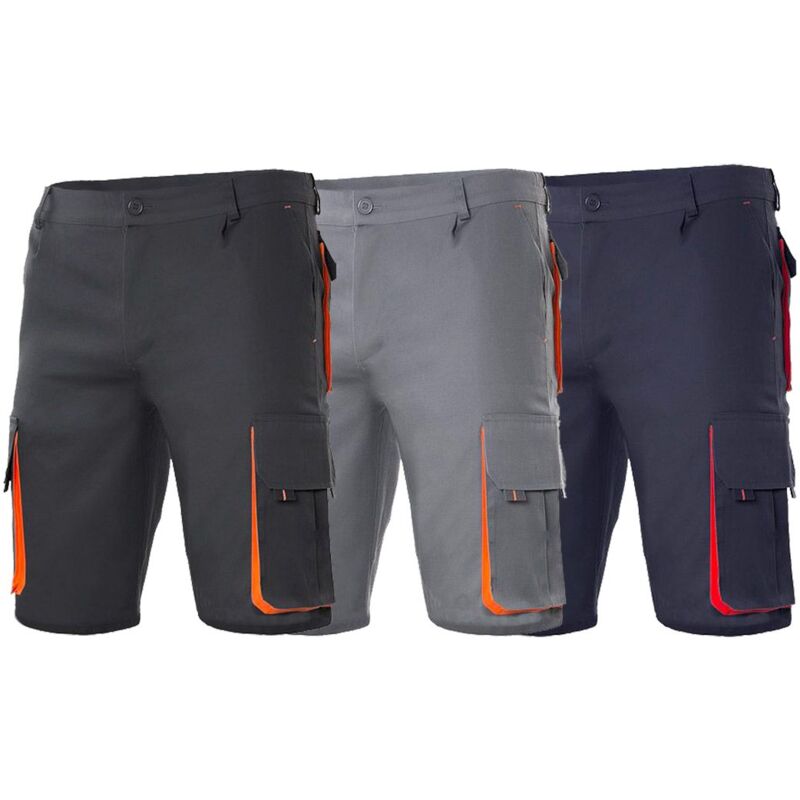 foto del prodotto bermuda da lavoro velilla 103007 34 eu grigio rosso