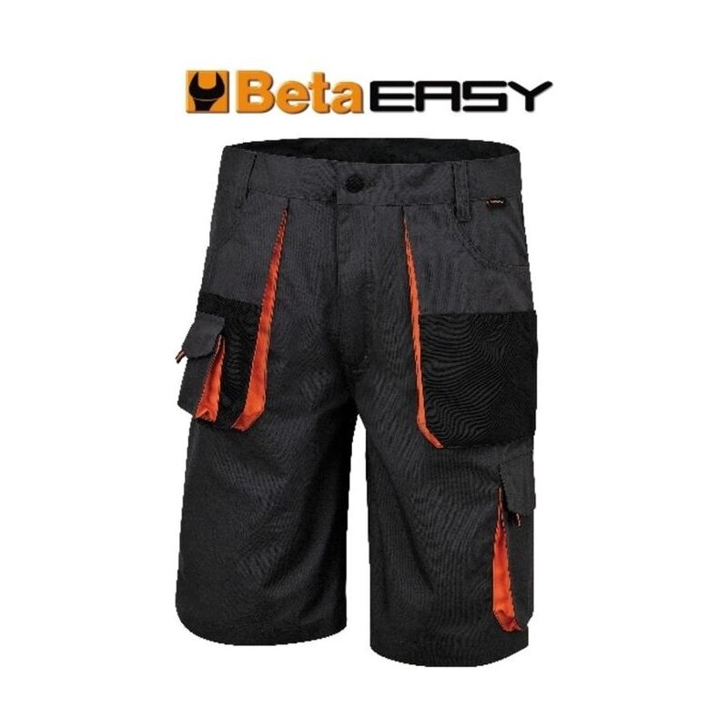foto del prodotto bermuda easy canvas grigio taglia xxl per abbigliamento da lavoro e antinfortunistica in tessuto resistente beta