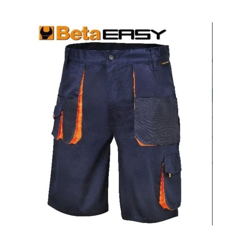 foto del prodotto bermuda easy twill 180gr blue tg.xs per lavoro abbigliamento antinfortunistico beta