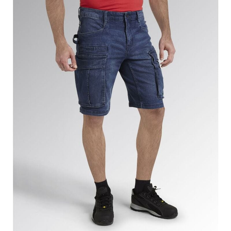 foto del prodotto bermuda stone cargo light denim jean t.46 diadora 702.177655 c9513 t.33 usa