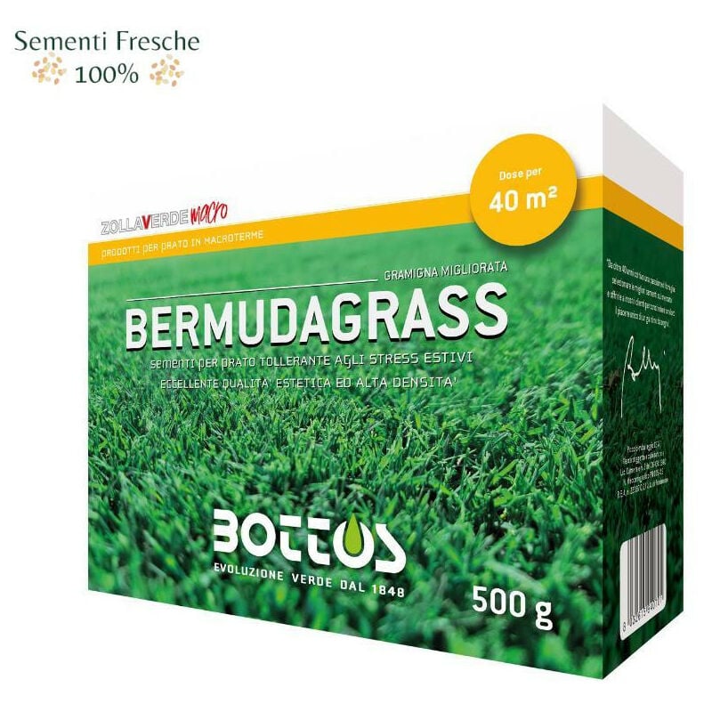foto del prodotto bermudagrass 500 g sementi per prato macroterme bottos