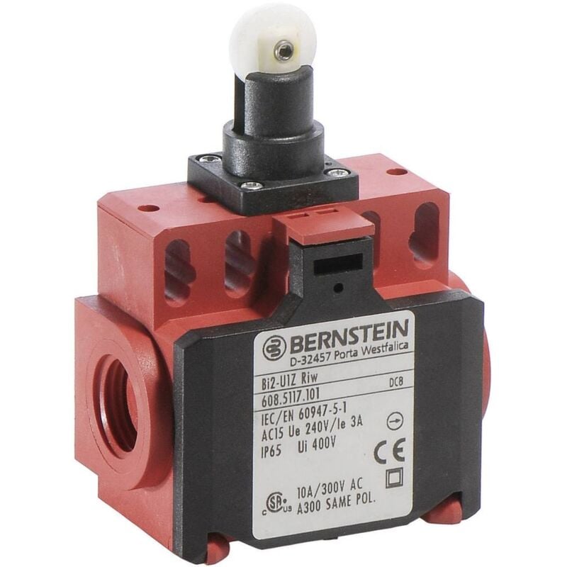 foto del prodotto bernstein ag bernstein 6085167108 bi2 su1z riw fine corsa 240 v ac 10 a leva con rotella momentaneo ip65 1 pz.