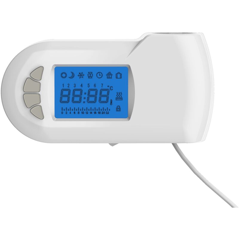 foto del prodotto bernstein barra di riscaldamento elettrica e700w per termosifone con termostato digitale bianco 600 watt de 