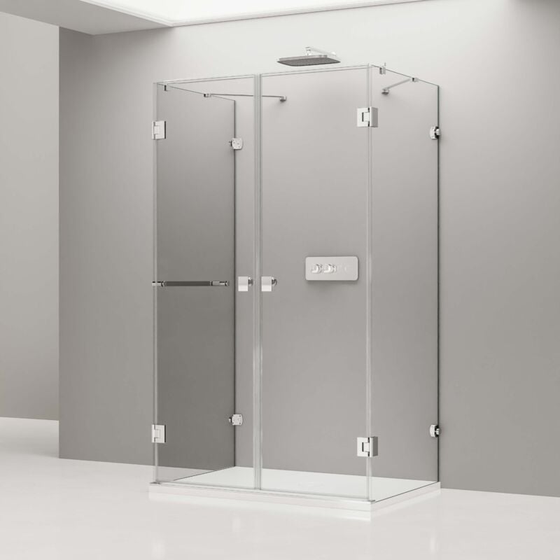 foto del prodotto bernstein box doccia a tre lati ex412 120 x 80 x 195 cm rivestimento nano con piatto doccia