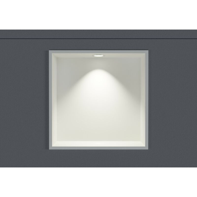 foto del prodotto bernstein nicchia da parete in acciaio inox nt303010x con faretto led 30 x 30 x 10 cm a x l x p colore selezionabile bianco, 1x spot