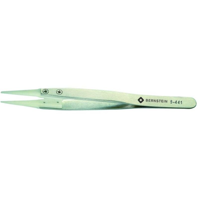 foto del prodotto bernstein pinzetta con punta in delrin, punte arrotondate 5 441 lunghezza 125 mm