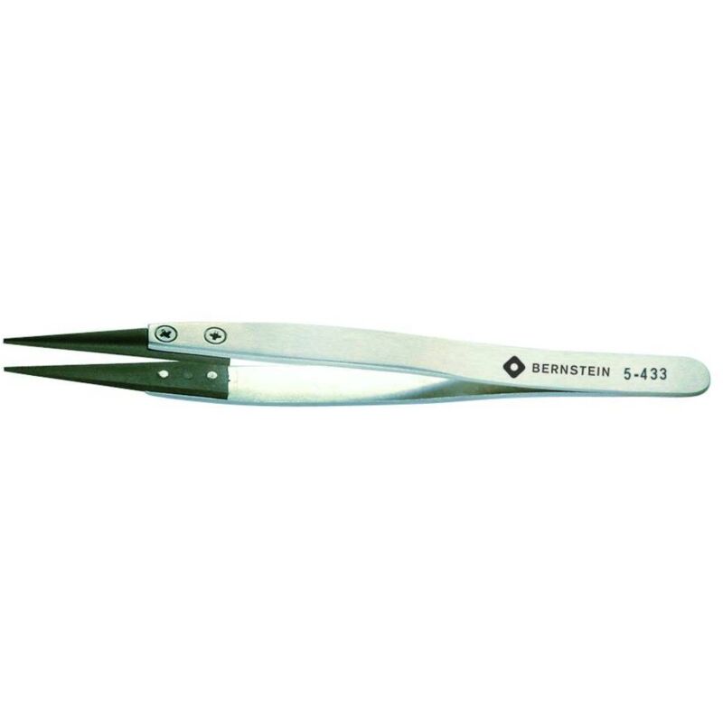 foto del prodotto bernstein pinzette carbofib punte strette 5 433 lunghezza 125 mm
