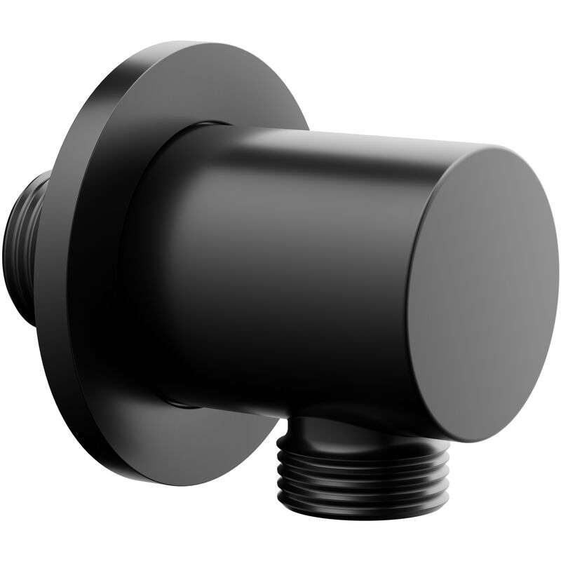 foto del prodotto bernstein raccordo a parete ba008 nero opaco design rotondo