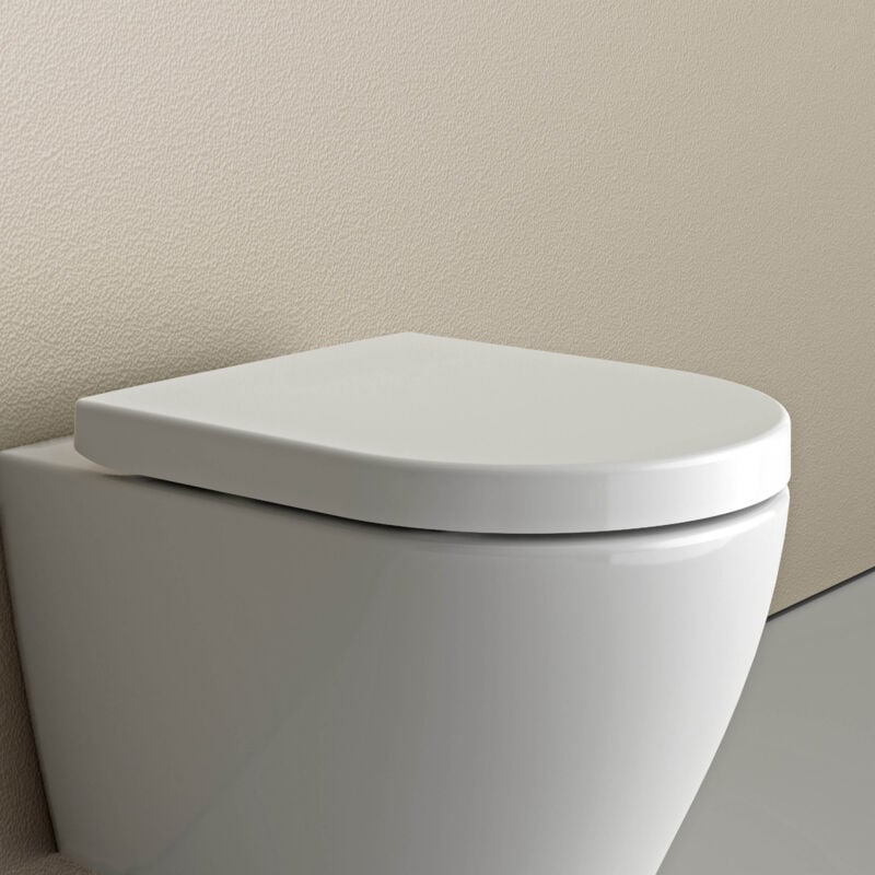 foto del prodotto bernstein sedile di ricambio u1009 per vaso sospeso nt2038 con sistema softclose bianco lucido