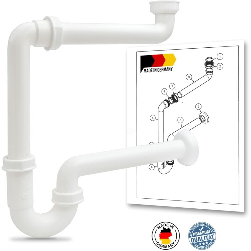 foto del prodotto bernstein sifone salvaspazio per lavabo 1 1 4 x 32mm