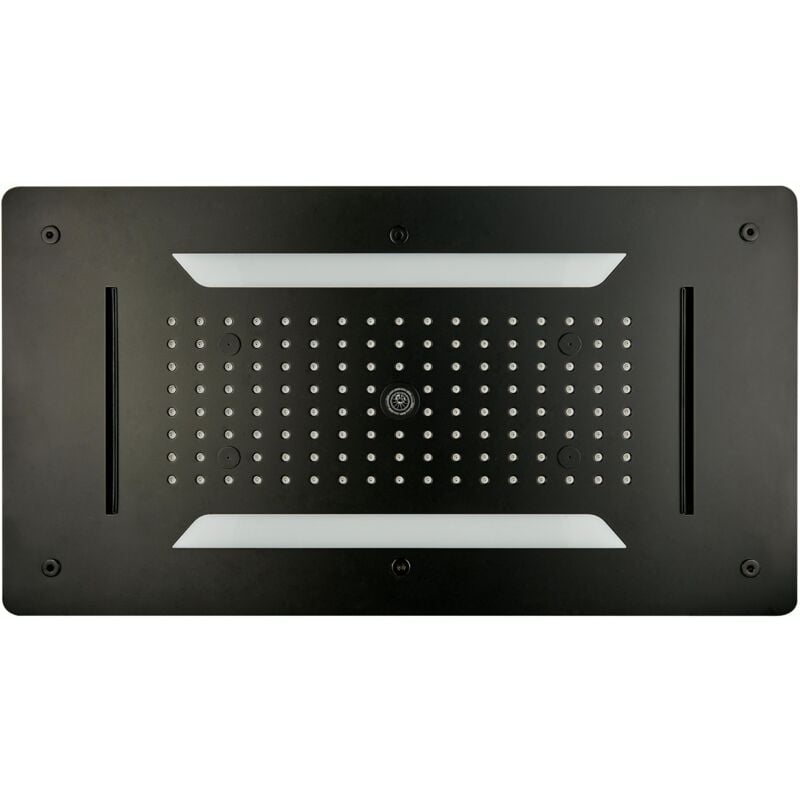 foto del prodotto bernstein soffione a incasso, soffione con installazione a soffitto xxldpg5030 nero 70 x 38 cm