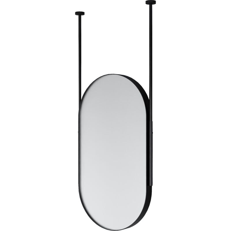 foto del prodotto bernstein specchio a sospensione arctic ovale 60 x 100 cm specchio da soffitto regolabile in altezza