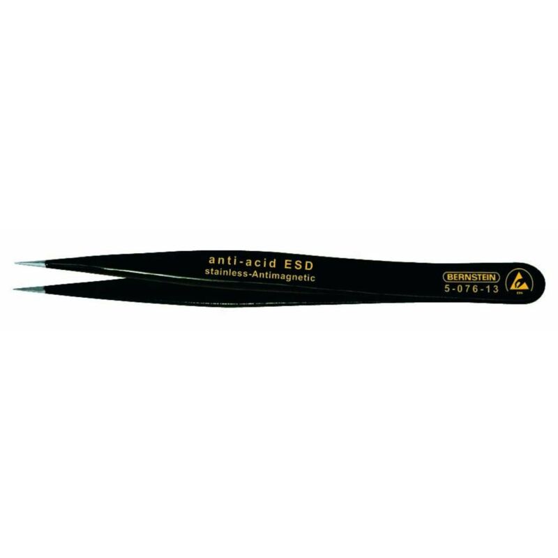 foto del prodotto bernstein tools for electronics 5 076 13 pinzetta smd 00 sa esd acuminate 120 mm