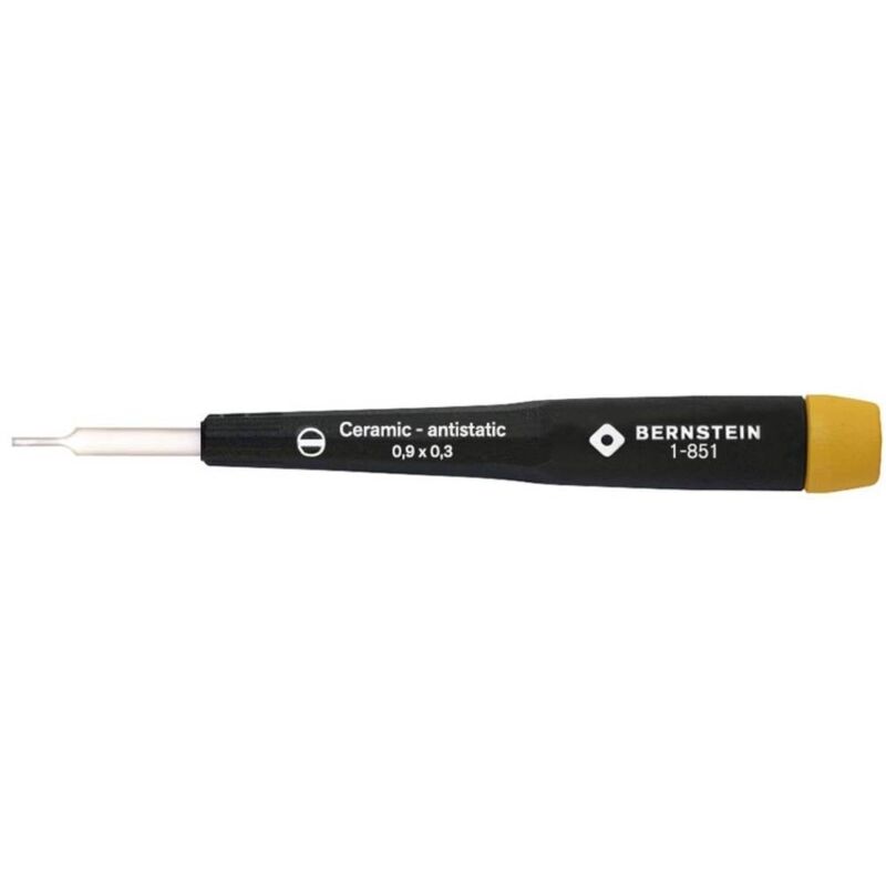 foto del prodotto bernstein tools for electronics cacciavite di regolazione con lama in ceramica, 0,90 x 0,30 mm 1 851