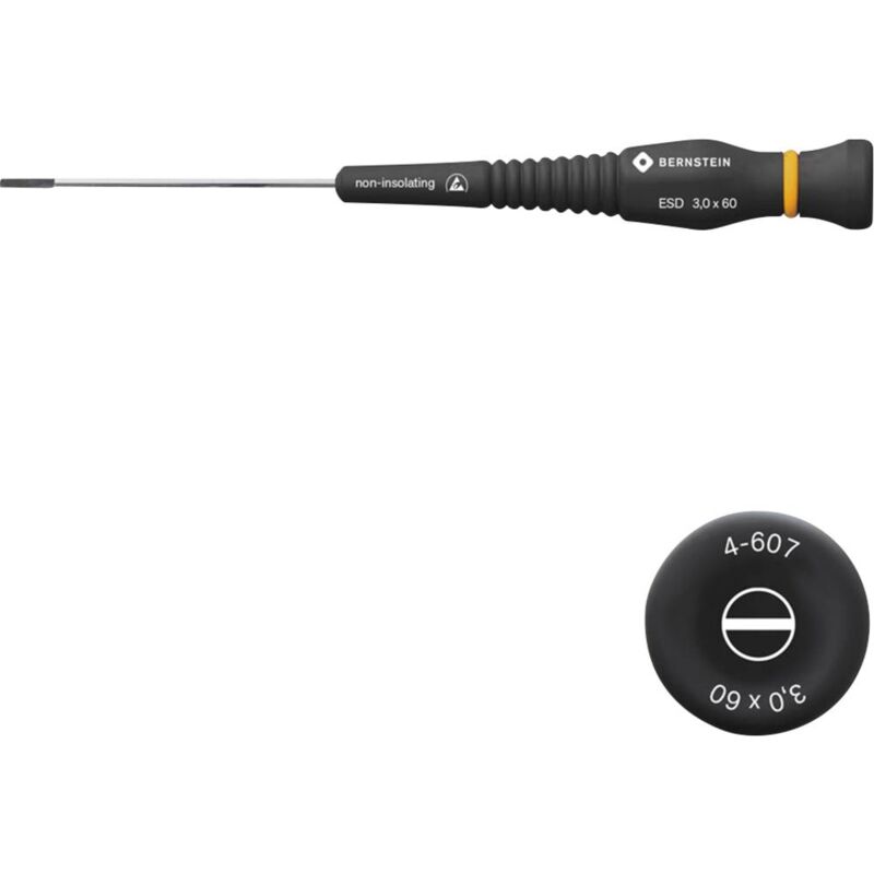 foto del prodotto bernstein tools for electronics elettronica e meccanica di precisione cacciavite a taglio larghezza della lama 3 mm lu