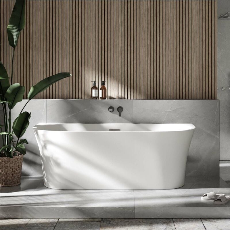 foto del prodotto bernstein vasca da bagno a libera installazione nova acrylic white 170 x 80 cm superficie selezionabile bianco opaco
