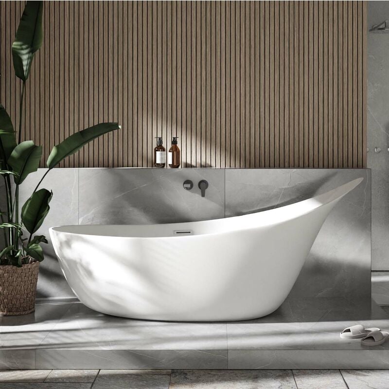 foto del prodotto bernstein vasca da bagno freestanding sophie acrilico bianco 190 x 80 x 82,80 cm