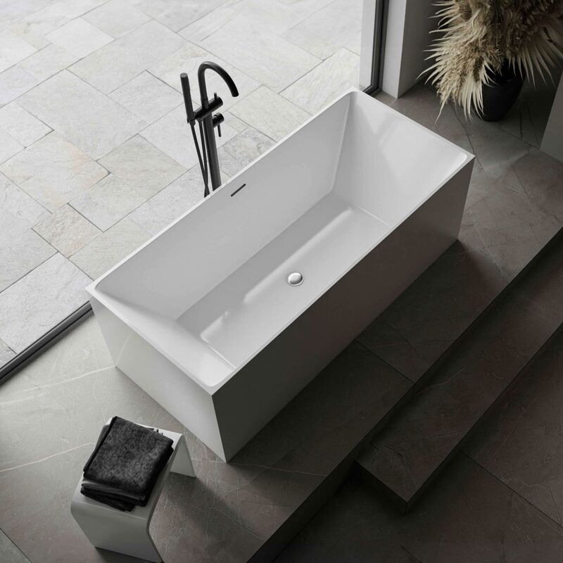 foto del prodotto bernstein vasca freestanding nadi acrilico sanitario bianco 170 x 75 x 60 cm
