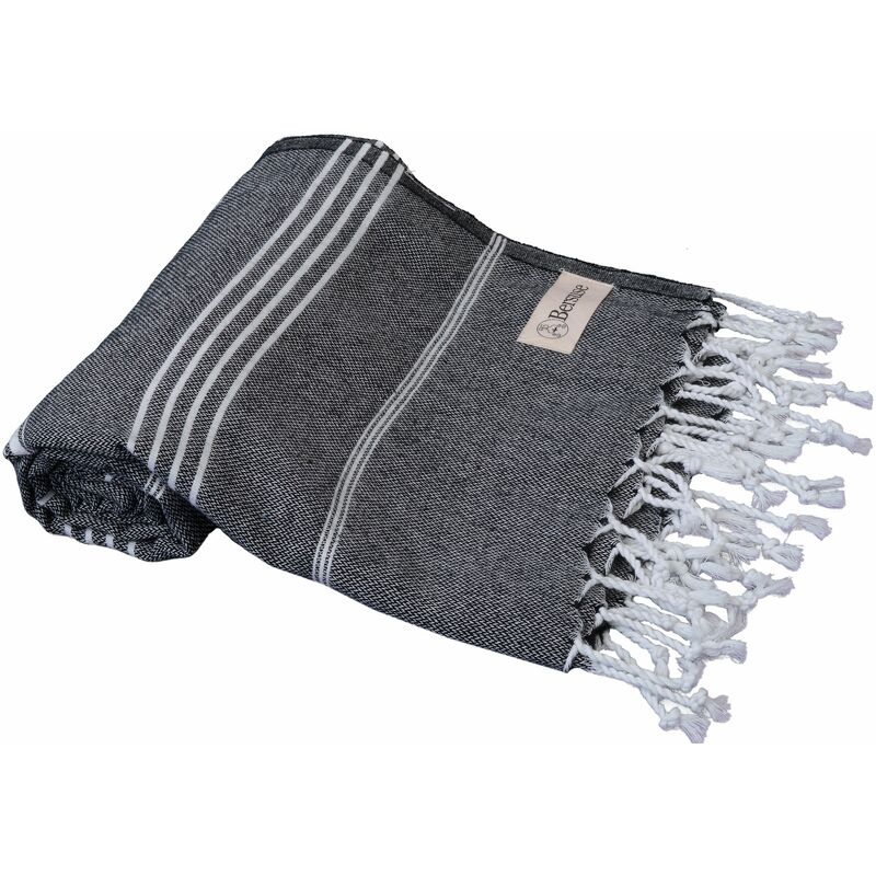 foto del prodotto bersuse 100 cotone anatolia asciugamano turco telo mare nero