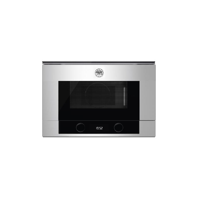 foto del prodotto bertazzoni modern. posizionamento dell apparecchio da incasso, tipo di prodotto microonde con grill, capacit interna 22 l, display incorporato,