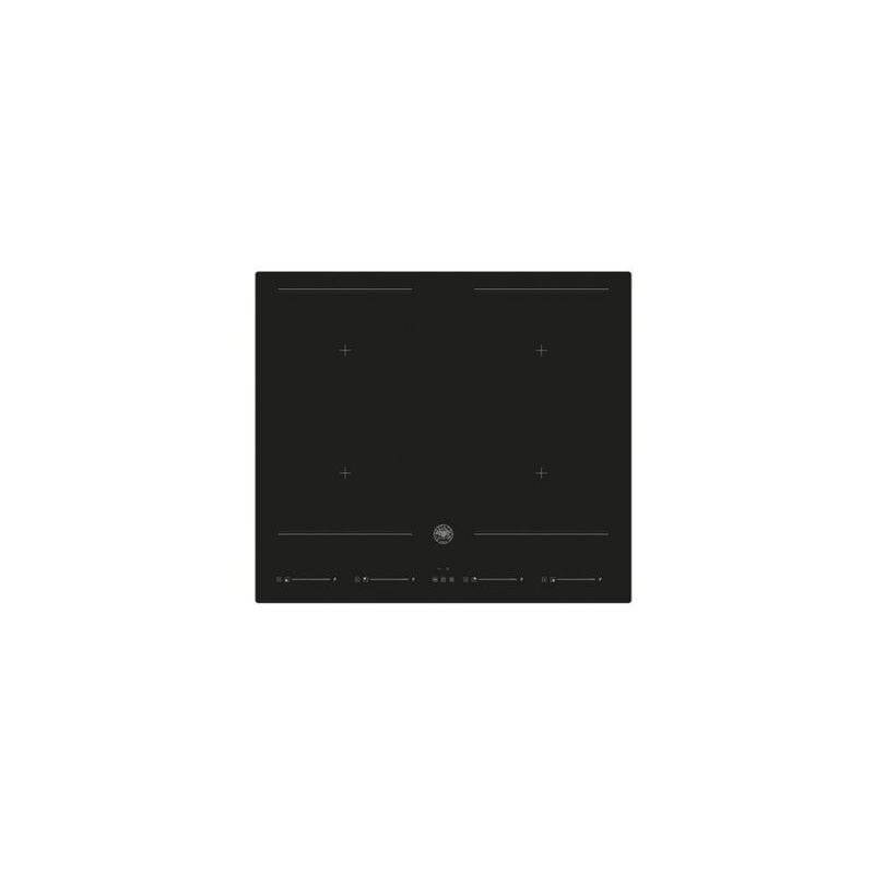 foto del prodotto bertazzoni p604i2m28nvs. colore del prodotto nero, posizionamento dell apparecchio da incasso, dimensione della larghezza del piano cottura 60 cm.