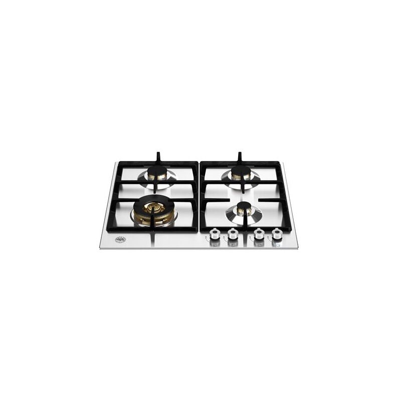 foto del prodotto bertazzoni - p604lprox piano cottura acciaio inox 60 cm gas 4 fornelli