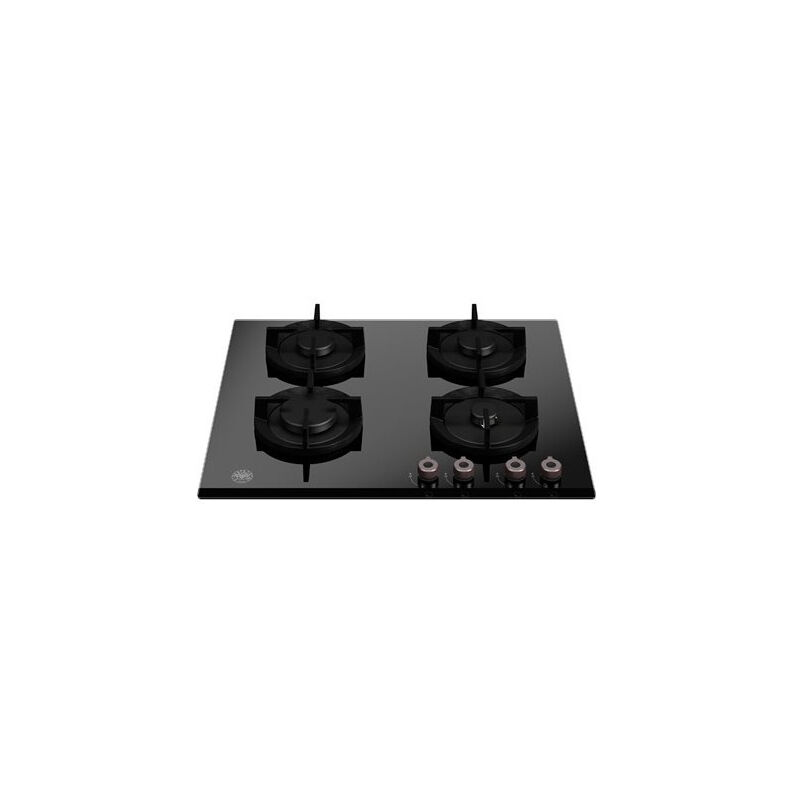 foto del prodotto bertazzoni p604progne piano cottura nero 60 cm gas 4 fornelli