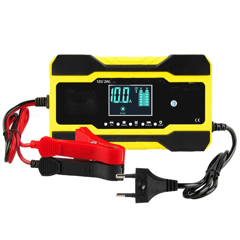 foto del prodotto bes avviatore batteria auto 12 24v 5 10a caricatore intelligente lcd jump starter