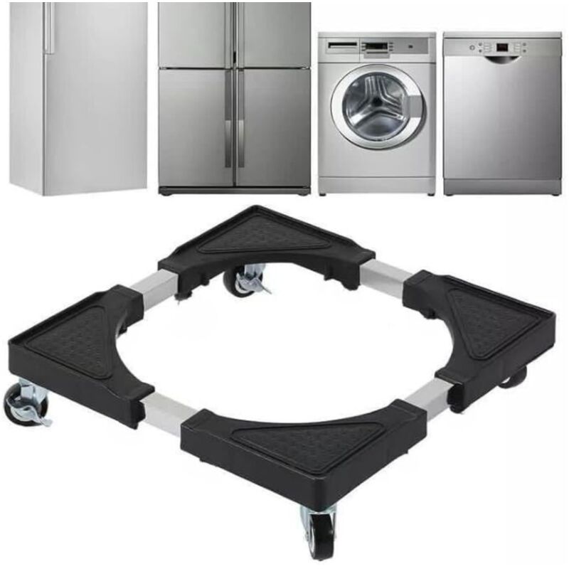 foto del prodotto bes base supporto frigo carrello lavatrice con ruote 53x53 a 75x75cm