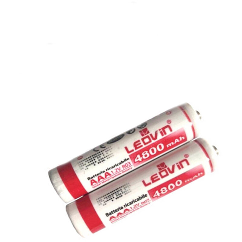 foto del prodotto bes batteria aaa ministilo ni mh ricaricabile 4800 mah 1.2v confezione da 2 pile